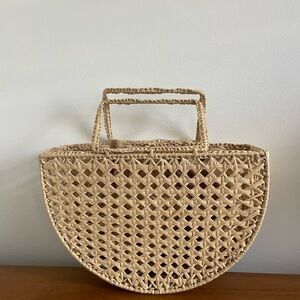 House of Harlow 1960 Rafia woven bag
